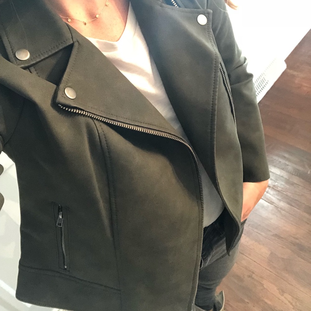 Army Green “motorcycle” jacket